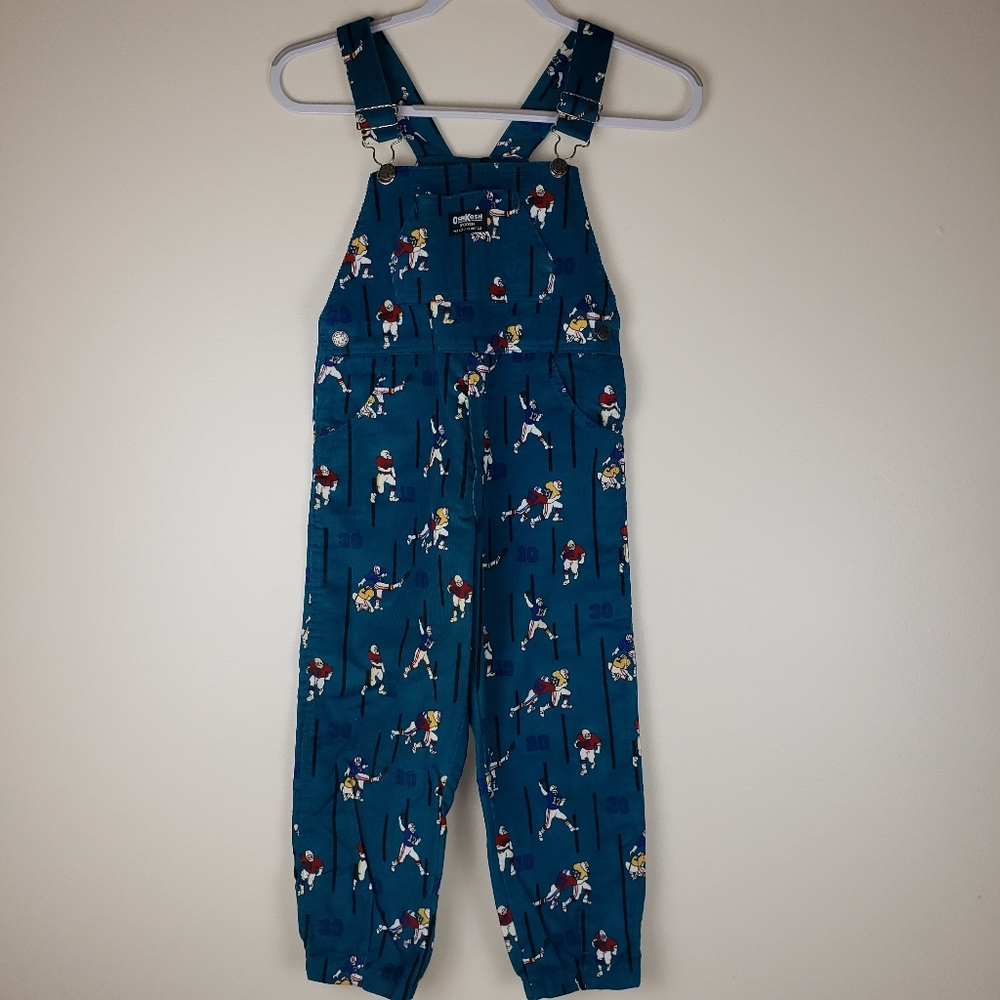Oshkosh B'Gosh Vintage Corduroy Print Overalls, 6
